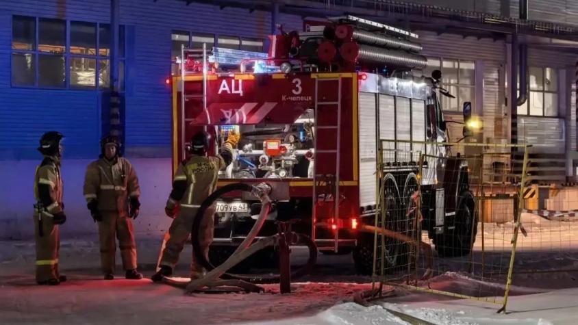 Оперативное тушение возгорания на ООО „КЧЗ Агрохимикат”